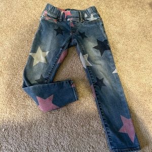 Gap Size 6 Little Girl Adorable Star Jeggings